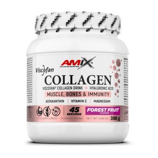 Препарат для суставов и связок Amix Nutrition Collagen Viscofan, 300 грамм Лесные фрукты
