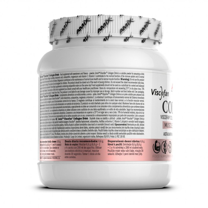 Препарат для суглобів і зв'язок Amix Nutrition Collagen Viscofan, 300 грам Пінья колода