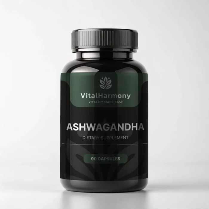 Натуральна добавка VitalHarmony Ashwagandha, 90 капсул
