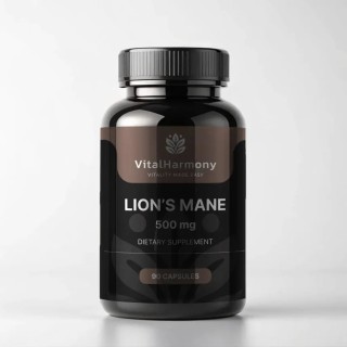 Натуральна добавка VitalHarmony Lion’s Mane 500 mg, 90 капсул
