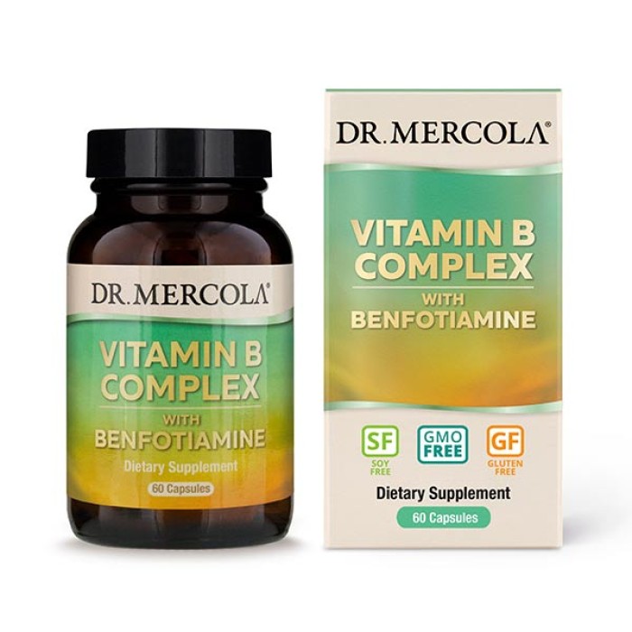 Вітаміни та мінерали Dr. Mercola Vitamin B Complex, 60 капсул