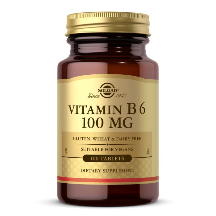 Вітаміни та мінерали Solgar Vitamin B6 100 mg, 100 таблеток