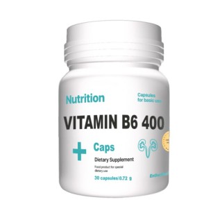 Вітаміни та мінерали EntherMeal Vitamin В6 400, 30 капсул