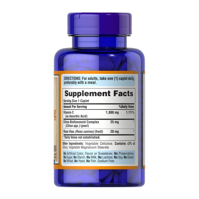 Vitamin C-1000 mg з Bioflavonoids & Rose Hips - 100 caps (Пошкоджено банку)