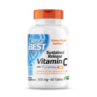 Вітаміни та мінерали Doctor's Best Sustained Release Vitamin C, 60 таблеток