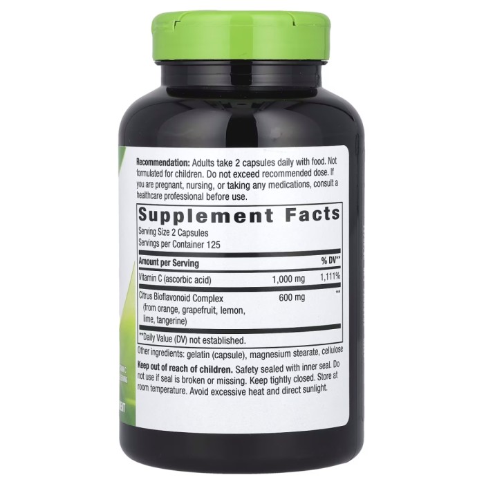 Вітаміни та мінерали Nature's Way Vitamin C with Bioflavonoids, 250 капсул