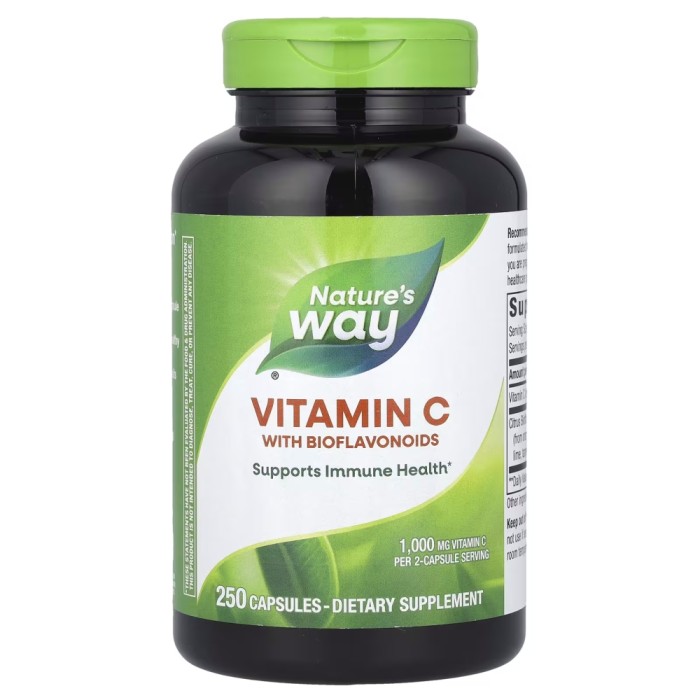 Вітаміни та мінерали Nature's Way Vitamin C with Bioflavonoids, 250 капсул