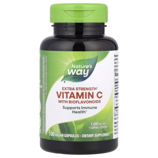 Вітаміни та мінерали Nature's Way Vitamin C with Bioflavonoids Extra Strength, 100 капсул