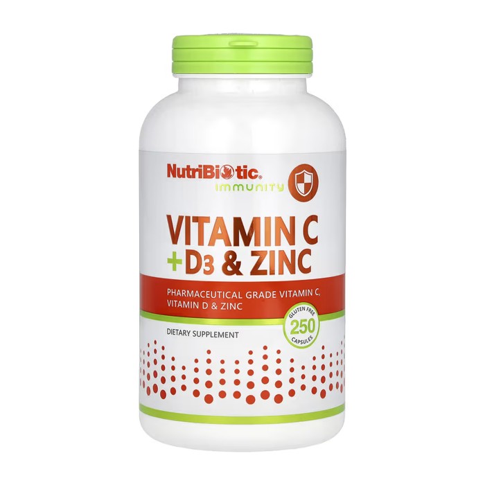 Витамин С + D3 и цинк - 250 капсул