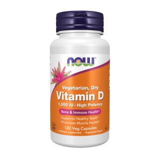 Vitamin D 1000 IU Dry - 120 vcaps (Пошкоджено банку)