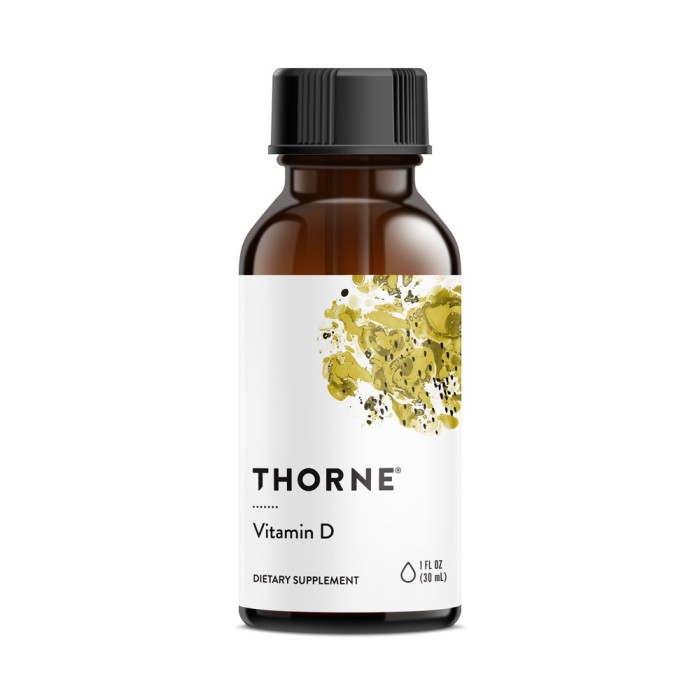 Вітаміни та мінерали Thorne Vitamin D, 30 мл