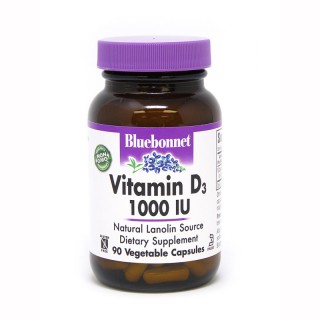Вітаміни та мінерали Bluebonnet Nutrition Vitamin D3 1000IU, 90 вегакапсул