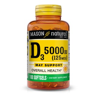 Вітаміни та мінерали Mason Natural Vitamin D3 5000 IU, 100 капсул