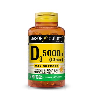 Вітаміни та мінерали Mason Natural Vitamin D3 5000 IU, 50 капсул