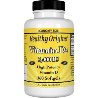 Вітаміни та мінерали Healthy Origins Vitamin D3 2400 IU, 360 капсул