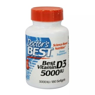 Вітаміни та мінерали Doctor's Best Vitamin D3 5000 IU, 180 вегакапсул