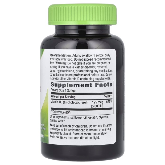 Вітаміни та мінерали Nature's Way Vitamin D3 Max, 240 капсул