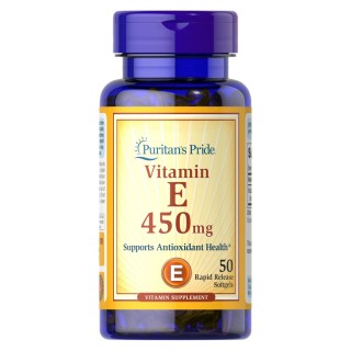Вітаміни та мінерали Puritan's Pride Vitamin E 1000 IU (450 mg), 50 капсул