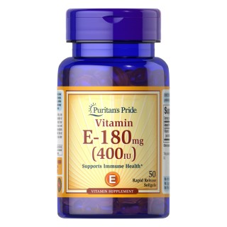 Вітаміни та мінерали Puritan's Pride Vitamin E 400 IU (180 mg), 50 капсул