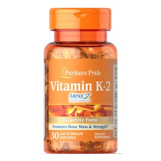 Вітаміни та мінерали Puritan's Pride Vitamin K-2 (MenaQ7) 100 mcg, 30 капсул