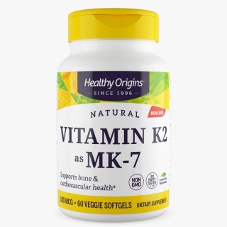 Вітаміни та мінерали Healthy Origins Vitamin K2 as MK-7 Natural 100 mcg, 60 вегакапсул
