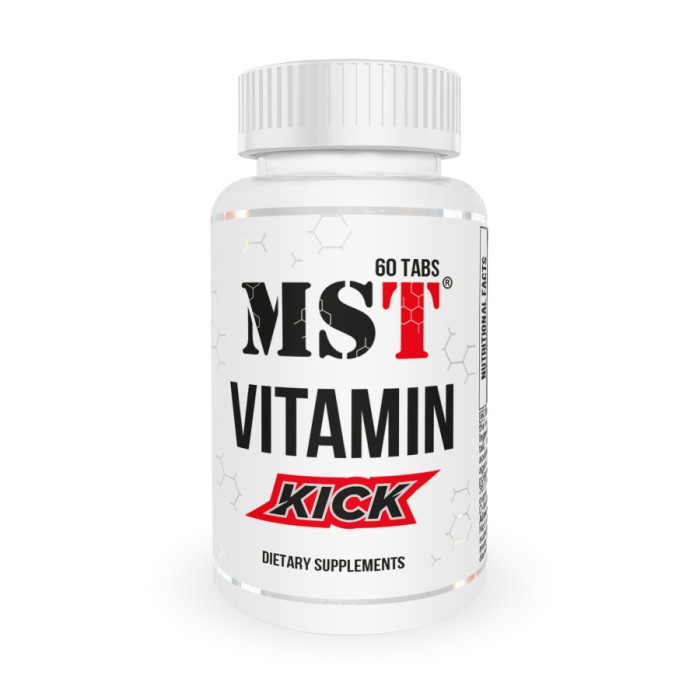 Вітаміни та мінерали MST Vitamin KICK, 60 таблеток