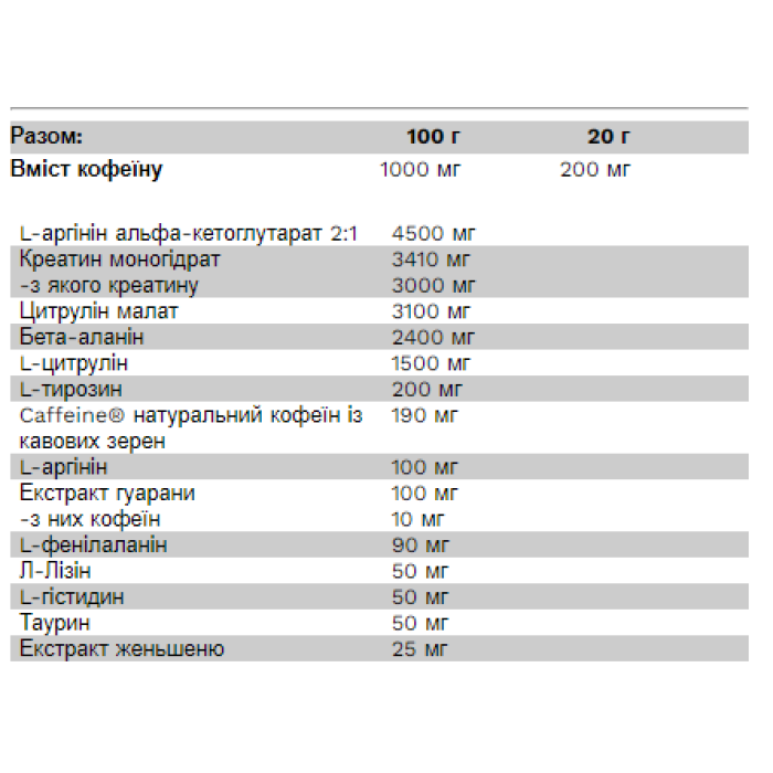 Phantom Pre-Workout - 300 г ананаса