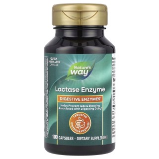 Натуральна добавка Nature's Way Lactase Enzyme, 100 капсул