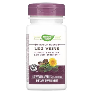 Натуральна добавка Nature's Way Leg Veins, 60 вегакапсул