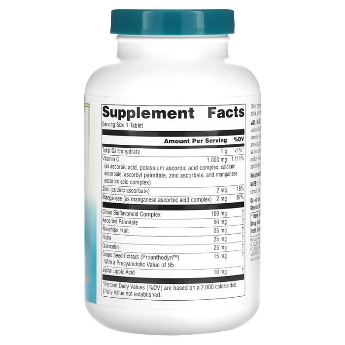 Вітаміни та мінерали Source Naturals Wellness Vitamin C-1000, 100 таблеток