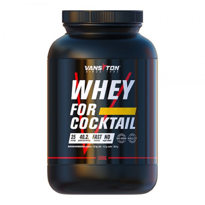 Протеин Vansiton Whey For Cocktail, 1.5 кг Вишня