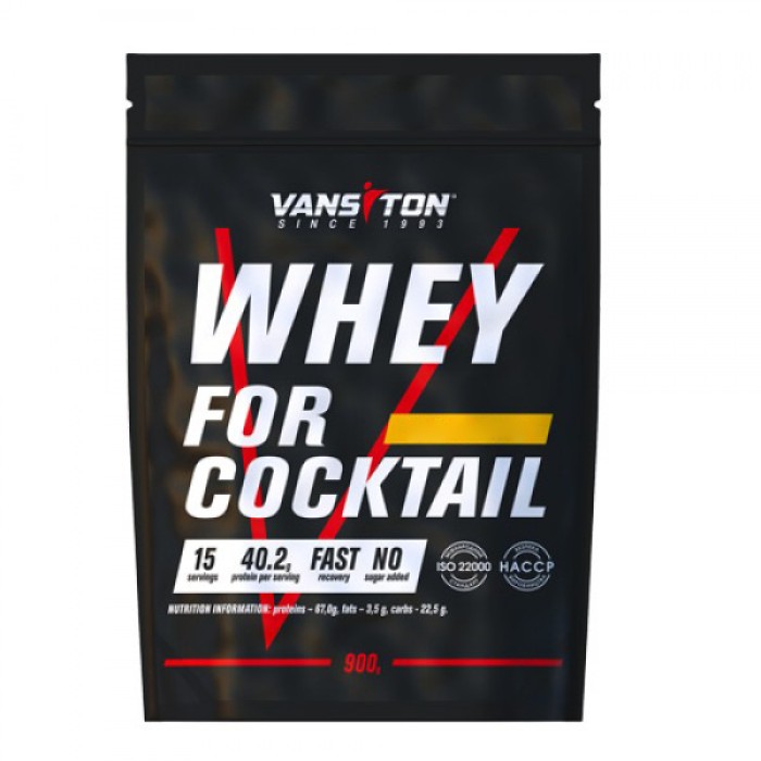 Протеїн Vansiton Whey For Cocktail, 900 грам Банан