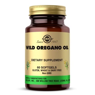 Натуральна добавка Solgar Wild Oregano Oil, 60 капсул