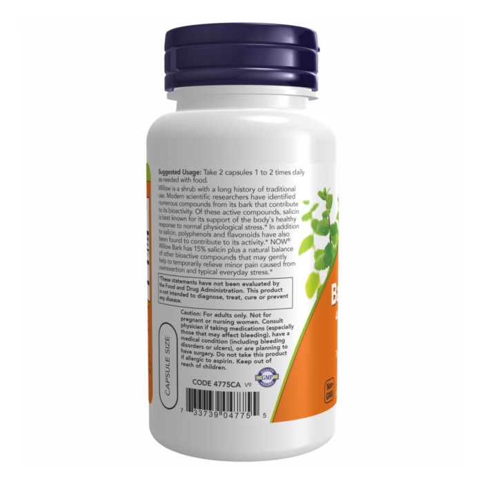 Екстракт кори верби 400 мг - 100 капсул