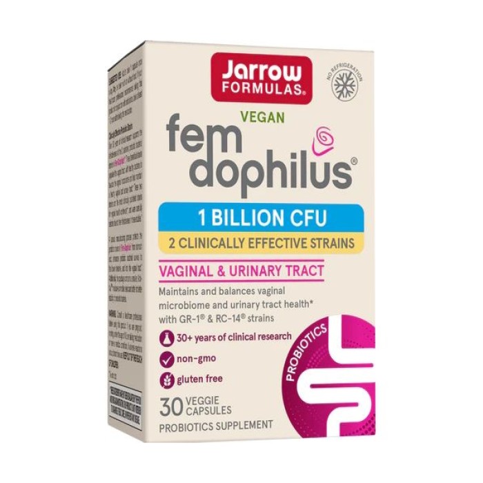 Пробиотики и пребиотики Jarrow Formulas Fem Dophilus 1 billion CFU, 30 вегакапсул