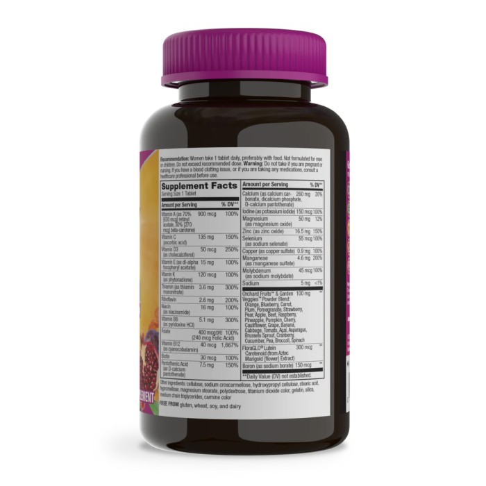 Повний мультивітамінний комплекс для жінок 50+ - 110 таблеток