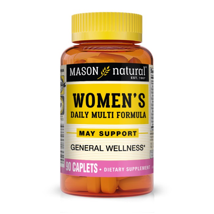 Витамины и минералы Mason Natural Women's Daily Multi Formula, 90 каплет