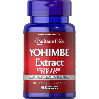 Стимулятор тестостерона Puritan's Pride Yohimbe Extract, 50 капсул