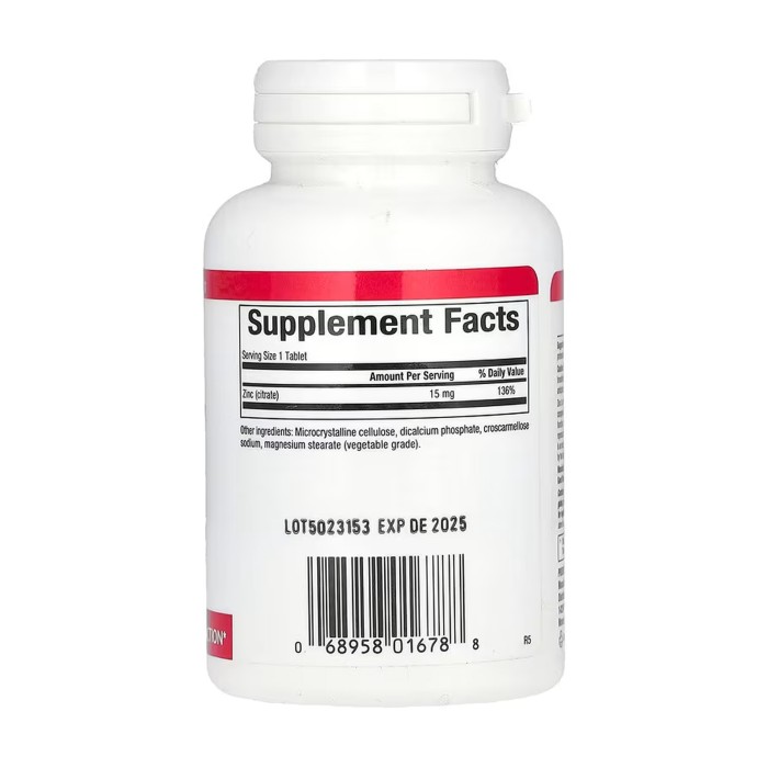 Zinc Citrate 15mg - 30 tabs