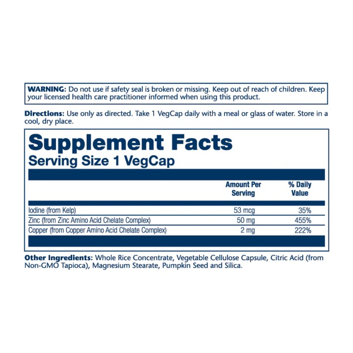 Цинк-мідь - 100 капсул