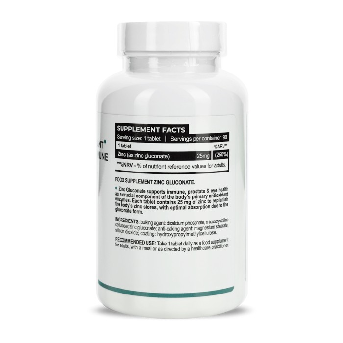 Витамины и минералы Progress Nutrition Zinc Gluconate 25 mg, 90 таблеток