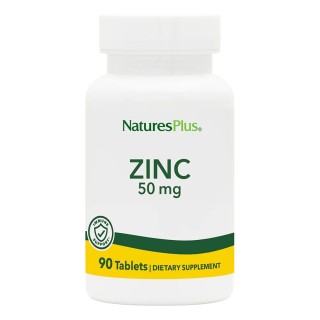 Вітаміни та мінерали Natures Plus Zinc 50 mg, 90 таблеток